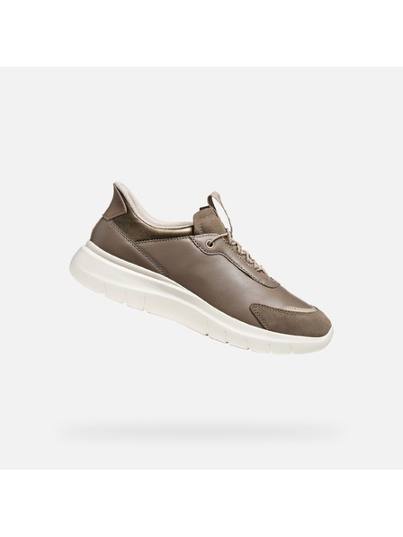 Geox Světle hnědé dámské tenisky Geox Plummery Plus