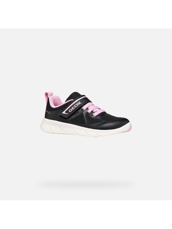 Geox Černé dívčí tenisky Geox Foot-run
