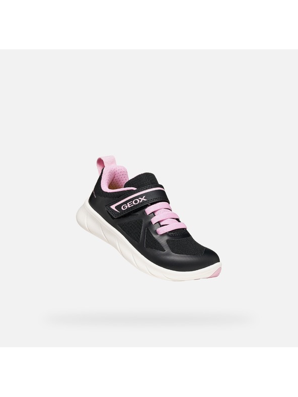 Geox Černé dívčí tenisky Geox Foot-run