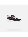 Geox Černé dívčí tenisky Geox Foot-run