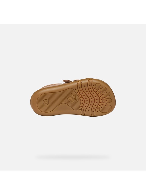 Geox Světle hnědá chlapecká obuv Geox Steppieup
