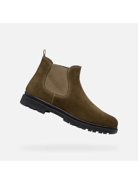 Geox Khaki pánská kotníková obuv Geox Andalo