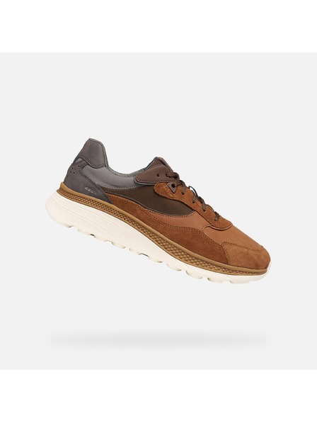 Geox Hnědé pánské tenisky Geox Spherica Actif X1