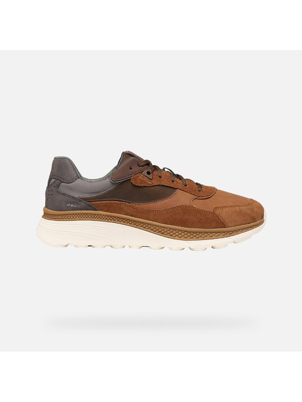 Geox Hnědé pánské tenisky Geox Spherica Actif X1