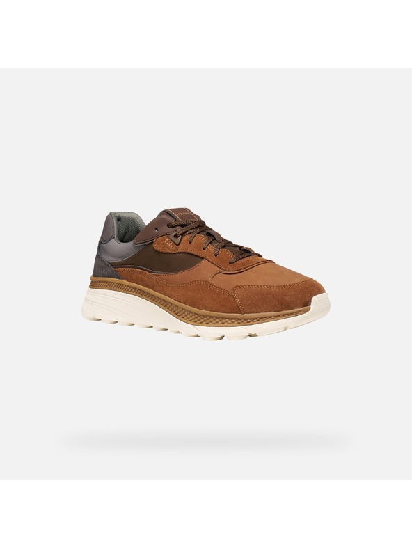 Geox Hnědé pánské tenisky Geox Spherica Actif X1