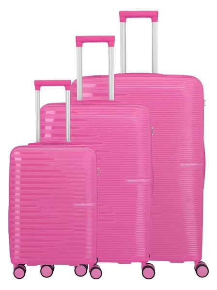 Travelite Sada cestovních kufrů Travelite Pacific S,M,L Pink