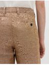 Marks & Spencer Chino šortky, ze směsi lnu Marks & Spencer hnědá