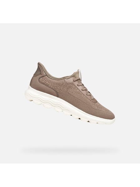 Geox Hnědé dámské tenisky Geox Spherica Plus Fast in