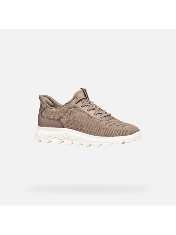 Geox Hnědé dámské tenisky Geox Spherica Plus Fast in
