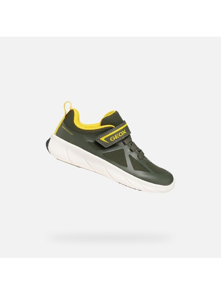 Geox Tmavě zelené chlapecké tenisky Geox Foot-run