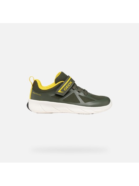 Geox Tmavě zelené chlapecké tenisky Geox Foot-run