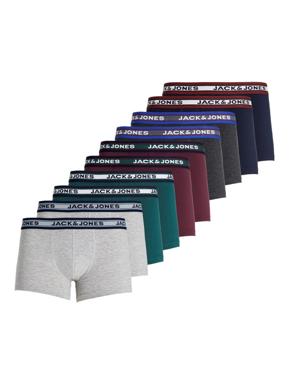 Jack & Jones Sada deseti - pánské boxerky Jack and Jones vícebarevné