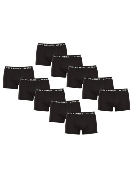Jack & Jones Sada deseti - pánské boxerky Jack and Jones černé