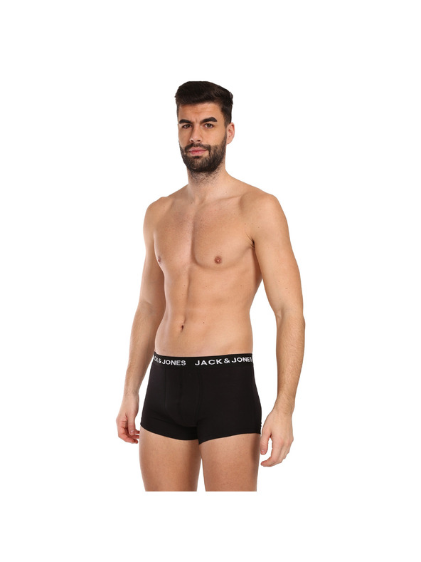 Jack & Jones Sada deseti - pánské boxerky Jack and Jones černé