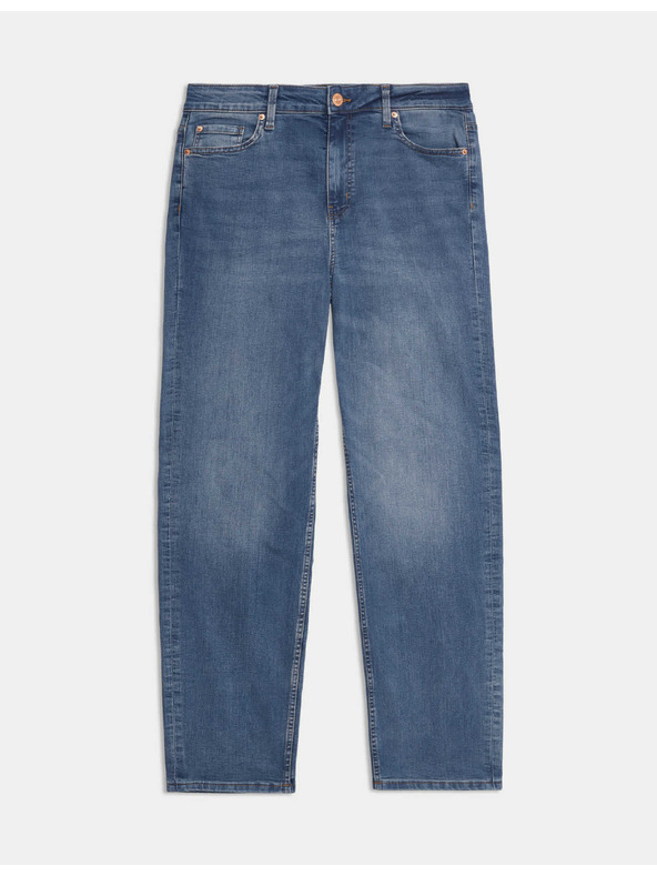 Marks & Spencer Modré dámské straight fit džíny Marks & Spencer