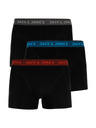 Jack & Jones Sada tří černých boxerek Jack & Jones