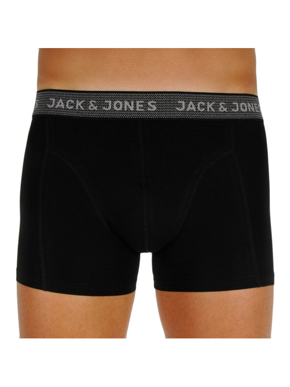 Jack & Jones Sada tří černých boxerek Jack & Jones