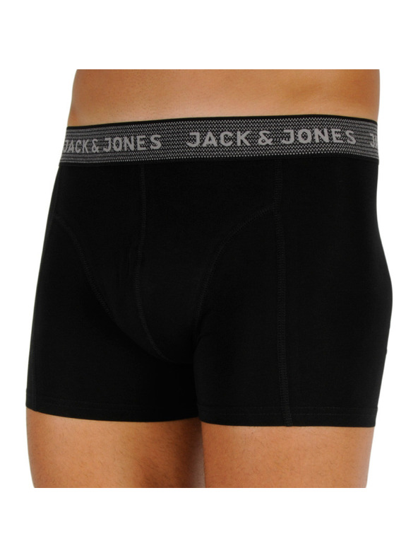 Jack & Jones Sada tří černých boxerek Jack & Jones