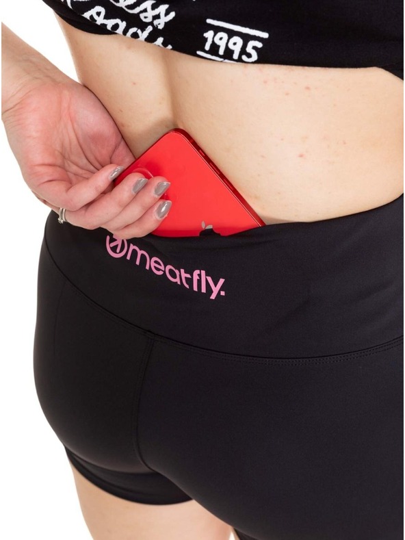Meatfly Meatfly dámské biker kraťasy Shorbi Short Black Pink