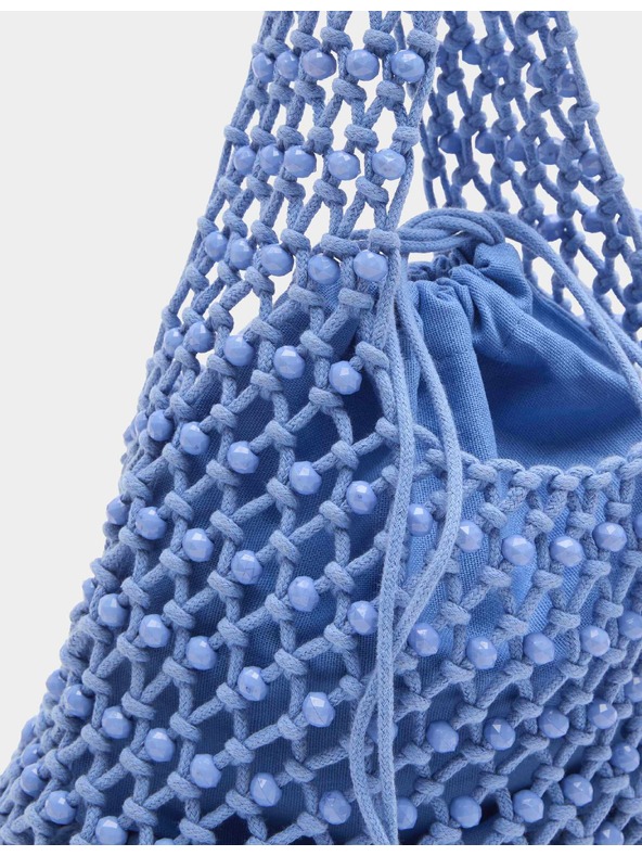 Marks & Spencer Příruční taška s korálky Macrame Marks & Spencer modrá