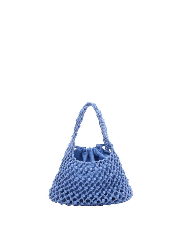 Marks & Spencer Příruční taška s korálky Macrame Marks & Spencer modrá