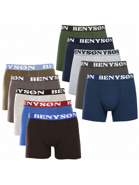 Benysøn Sada deseti - pánské boxerky Benysøn vícebarevné (4001/4002)