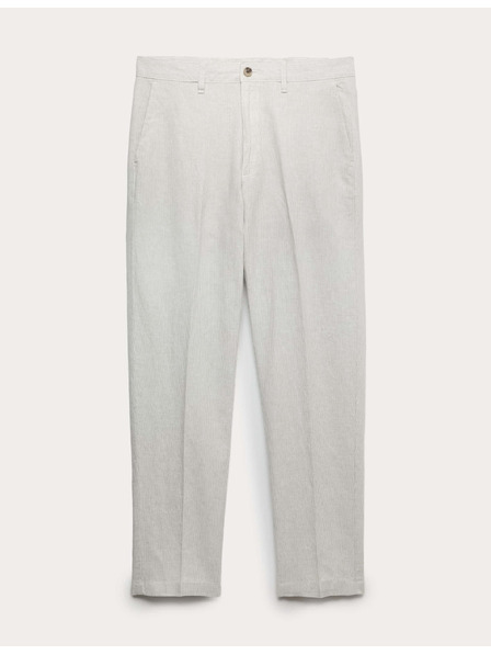 Marks & Spencer Chino kalhoty ze směsi lnu, normální střih Marks & Spencer šedá