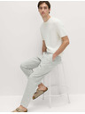 Marks & Spencer Chino kalhoty ze směsi lnu, normální střih Marks & Spencer šedá