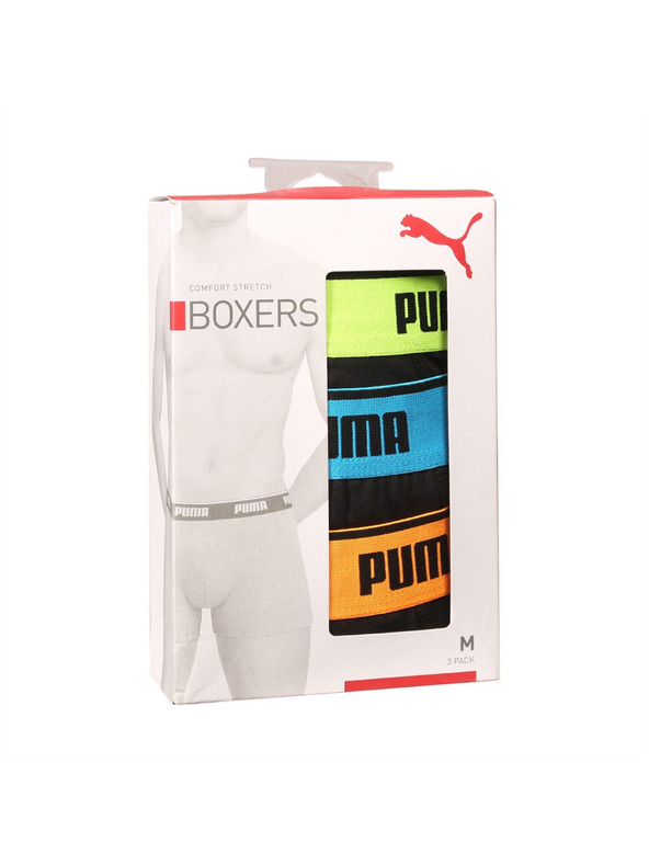 Puma Sada tří - pánské boxerky Puma černé