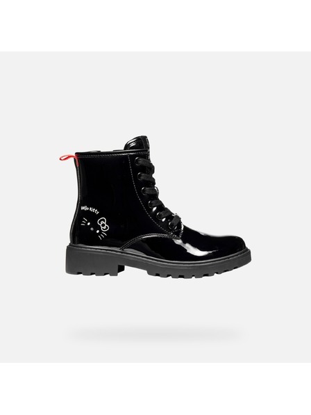 Geox Černá dívčí kotníková obuv Geox Casey