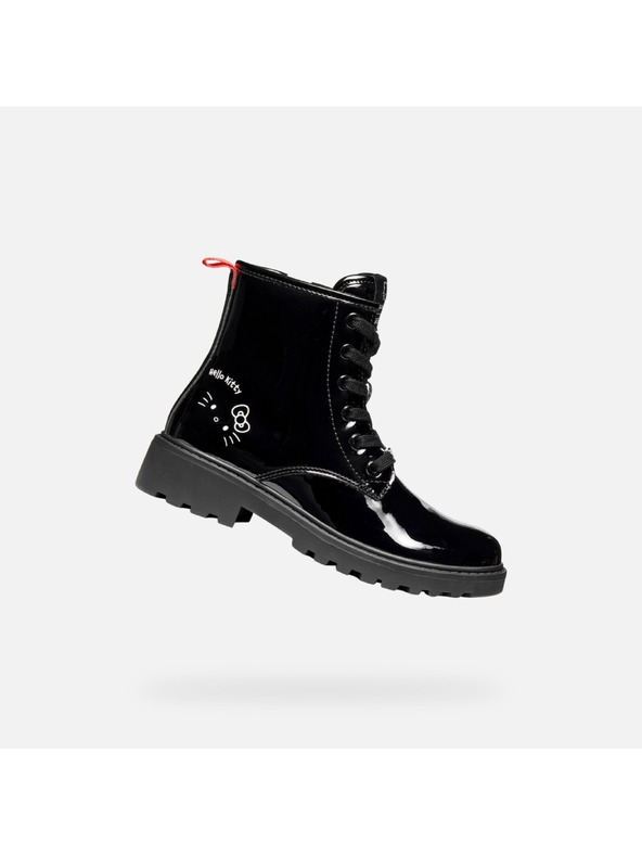Geox Černá dívčí kotníková obuv Geox Casey