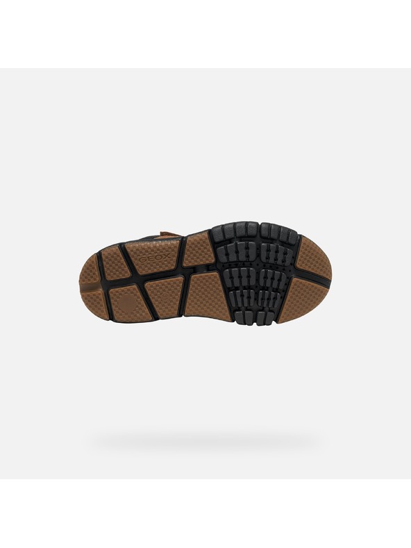 Geox Hnědá chlapecká kotníková obuv Geox Flexyper