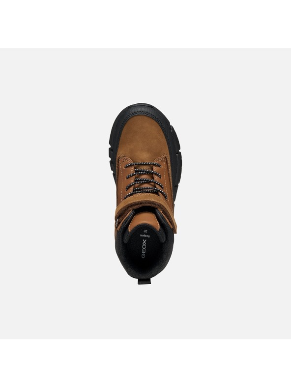 Geox Hnědá chlapecká kotníková obuv Geox Flexyper