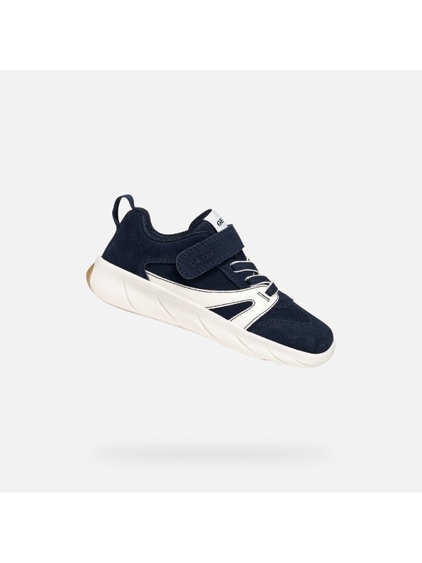 Geox Tmavě modré chlapecké barefoot tenisky Geox Foot-run