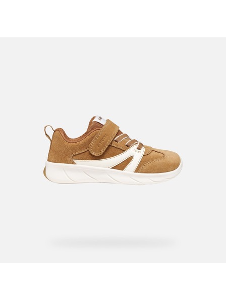 Geox Světle hnědé chlapecké barefoot tenisky Geox Foot-run