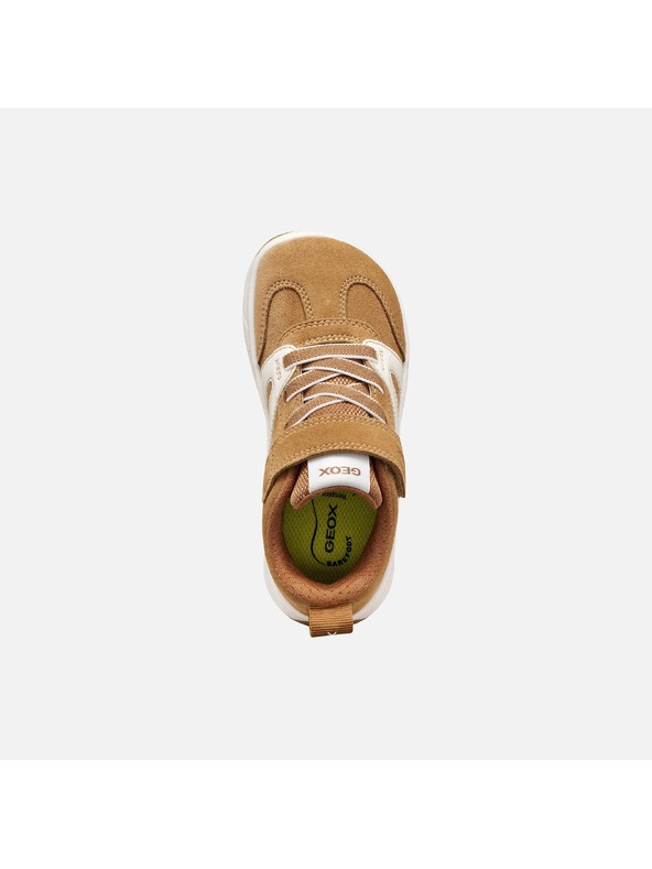 Geox Světle hnědé chlapecké barefoot tenisky Geox Foot-run