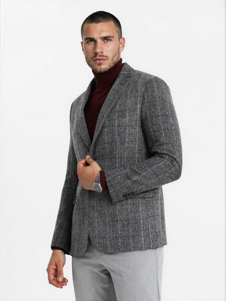 Ombre Clothing Sako M166 – šedé Ombre Clothing