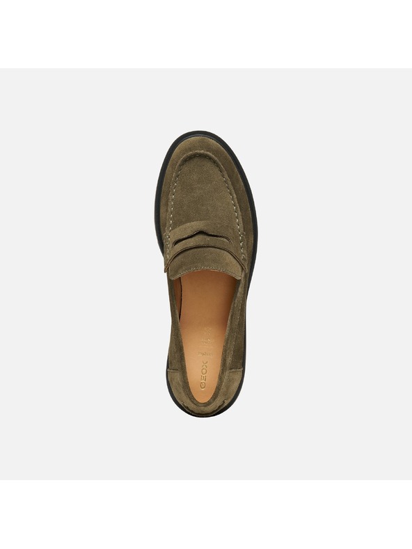 Geox Khaki dámské mokasíny Geox Spherica EC1