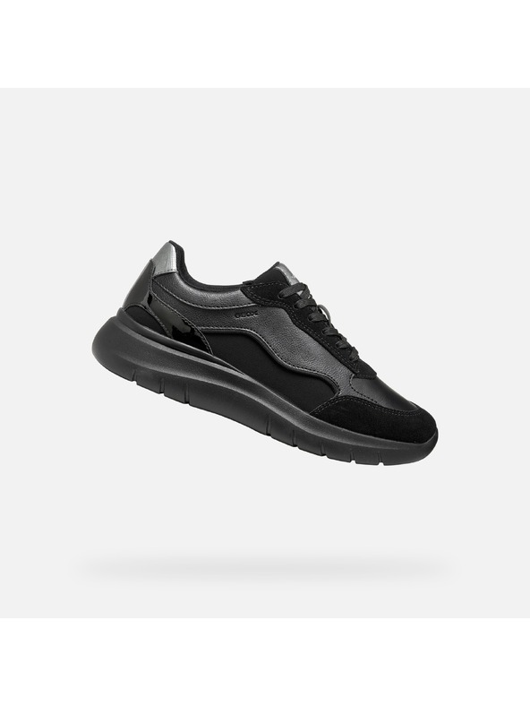Geox Černé dámské tenisky Geox Plummery