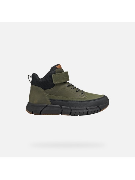 Geox Khaki chlapecká kotníková obuv Geox Flexyper