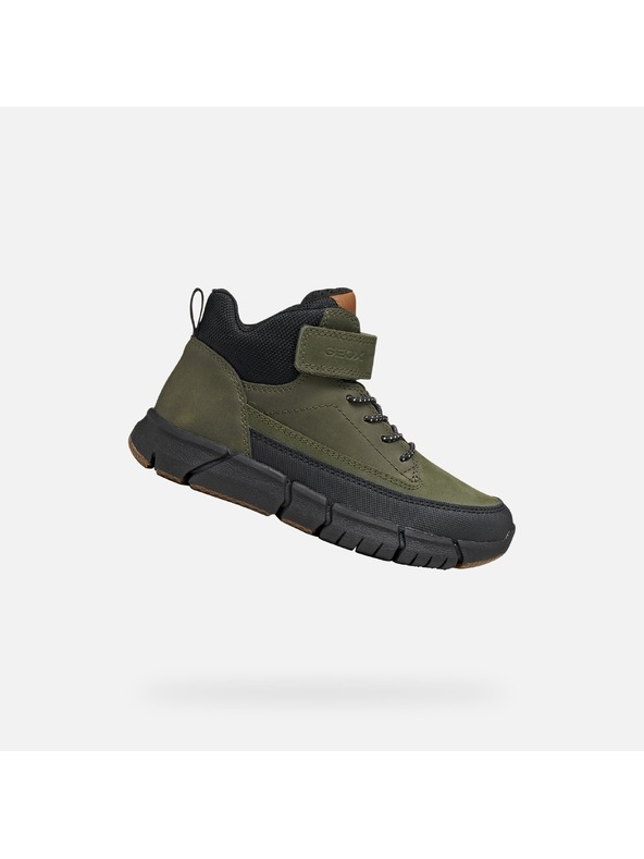 Geox Khaki chlapecká kotníková obuv Geox Flexyper