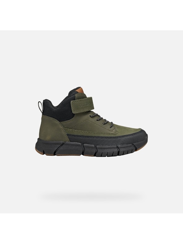 Geox Khaki chlapecká kotníková obuv Geox Flexyper