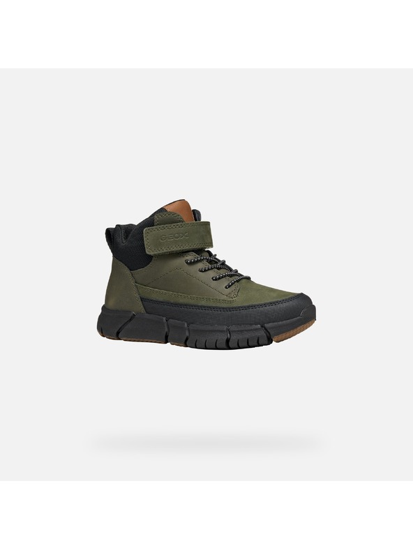 Geox Khaki chlapecká kotníková obuv Geox Flexyper