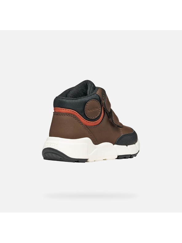 Geox Tmavě hnědá chlapecká kotníková obuv Geox Flexyper Mini