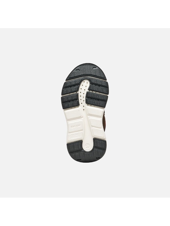 Geox Tmavě hnědá chlapecká kotníková obuv Geox Flexyper Mini