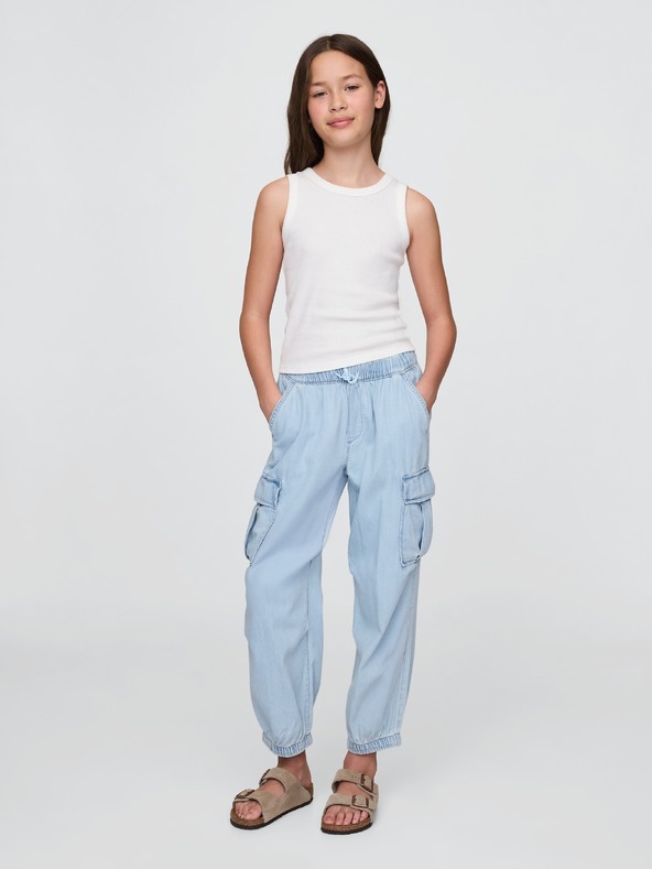 GAP Dětské balónové cargo kalhoty Pull-On GAP
