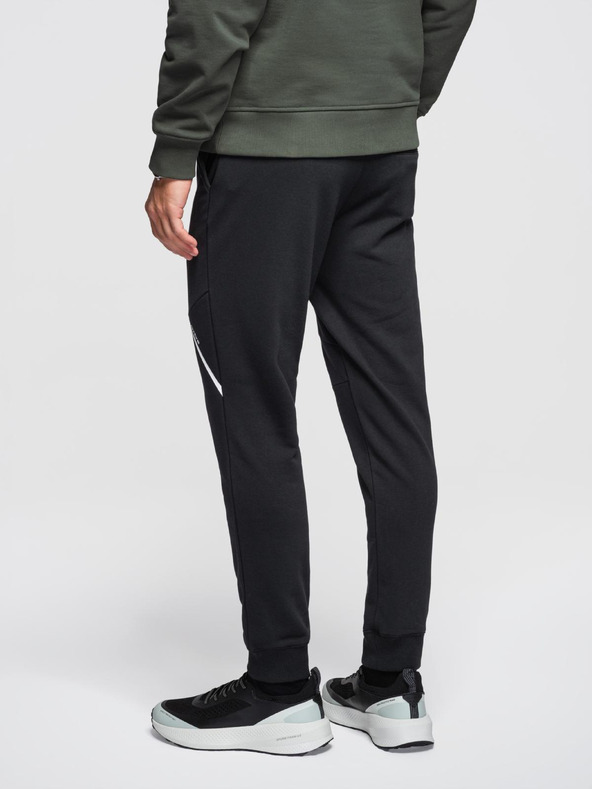 Ombre Clothing Pánské tepláky joggers - černé V2 OM-PASK-0280 Ombre Clothing