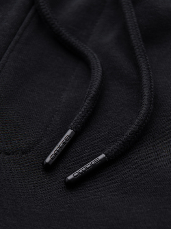 Ombre Clothing Pánské tepláky joggers - černé V2 OM-PASK-0280 Ombre Clothing