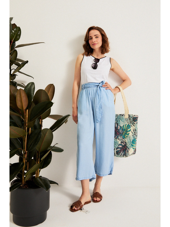 Moodo Culottes kalhoty modré Moodo