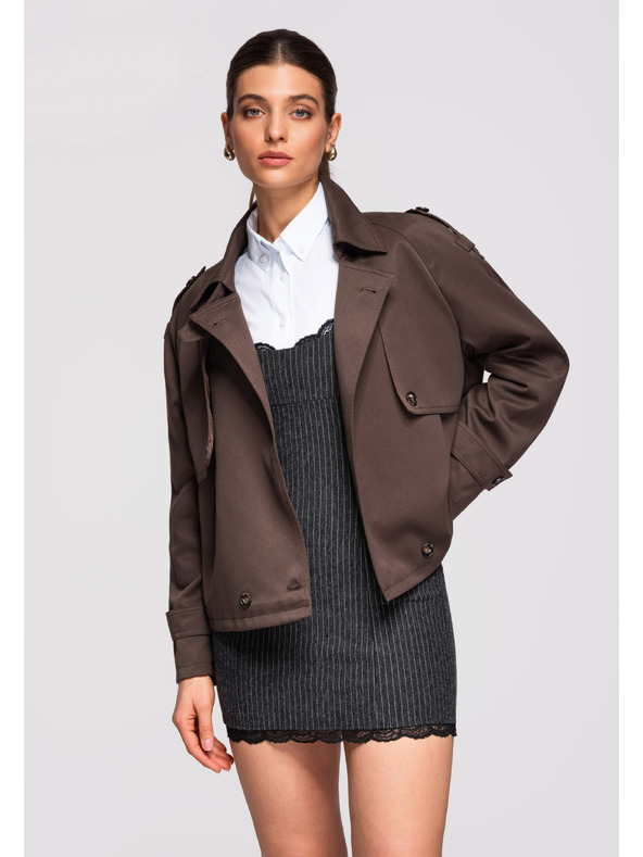 Edoti Dámská bunda LARICA OW-JANP-0120 - kávová Larica
